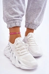 Damskie Modne Skarpetkowe Sneakersy Białe Daxo