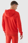 Męska Bluza Dresowa Na Zamek Z Kapturem 4FWMM00TSWSM1466-60S Czerwona