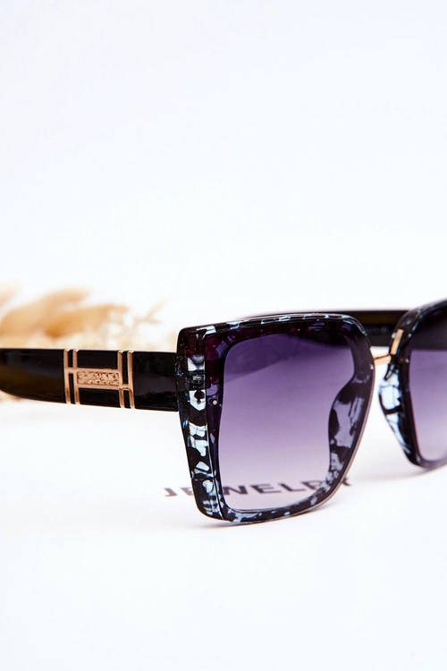 Damskie Okulary Przeciwsłoneczne UV400 Prius V237 Czarno-Niebieskie