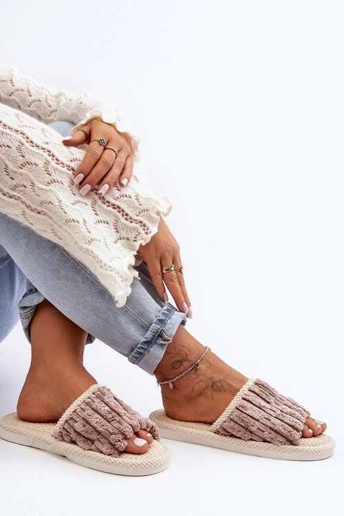 Damskie Klasyczne Kapcie Brązowe Rirovi