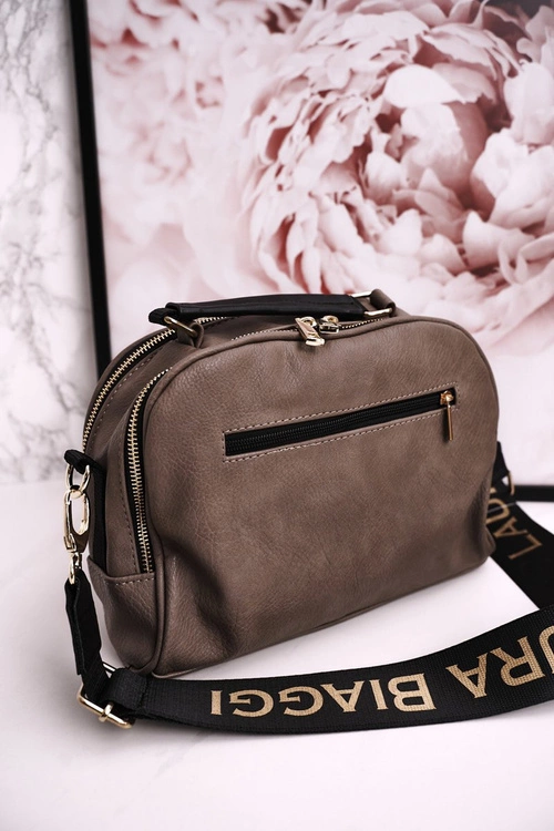 Torebka Listonoszka Kuferek LAURA BIAGGI Beżowa