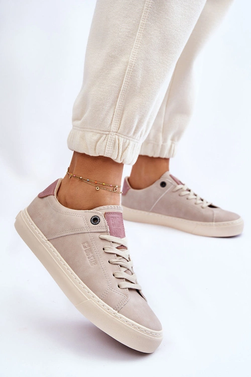 Damskie Sneakersy Big Star LL274399 Beżowe