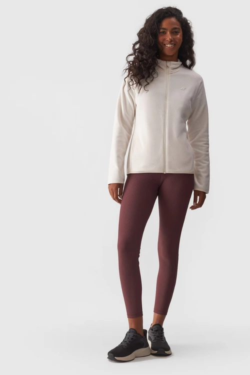 Polar Damski Regular Ze Stójką 4F 4FWMM00TFLEF294-12S Kremowy