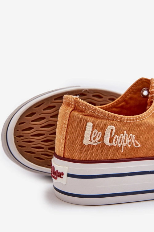 Trampki Damskie Na Grubej Podeszwie Lee Cooper LCW-24-31-2216 Pomarańczowe