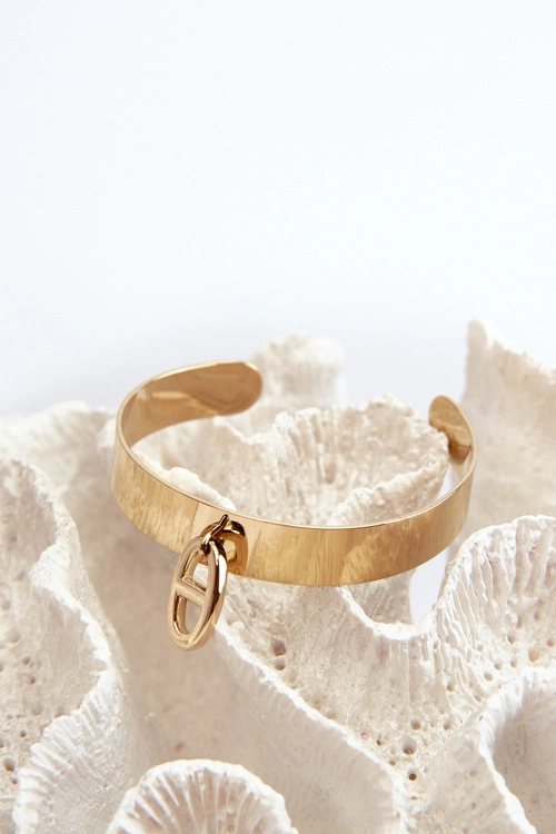 Damska Bransoleta Z Ozdobą Stal Nierdzewna Złota