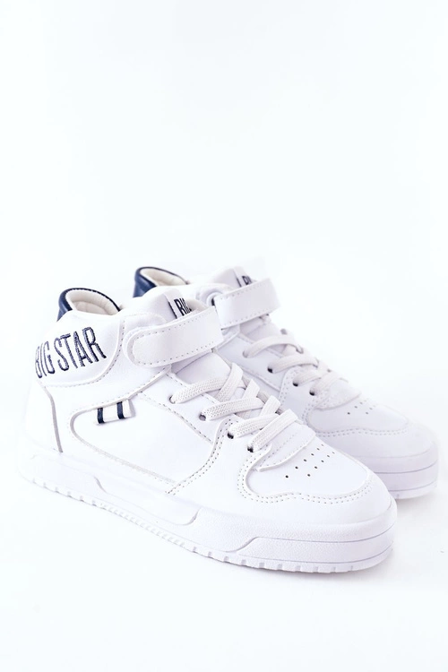 Dziecięce Sportowe Buty BIG STAR II374034 Biało-Granatowe