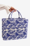Wzorzysta Duża Torebka Granatowa Mooch