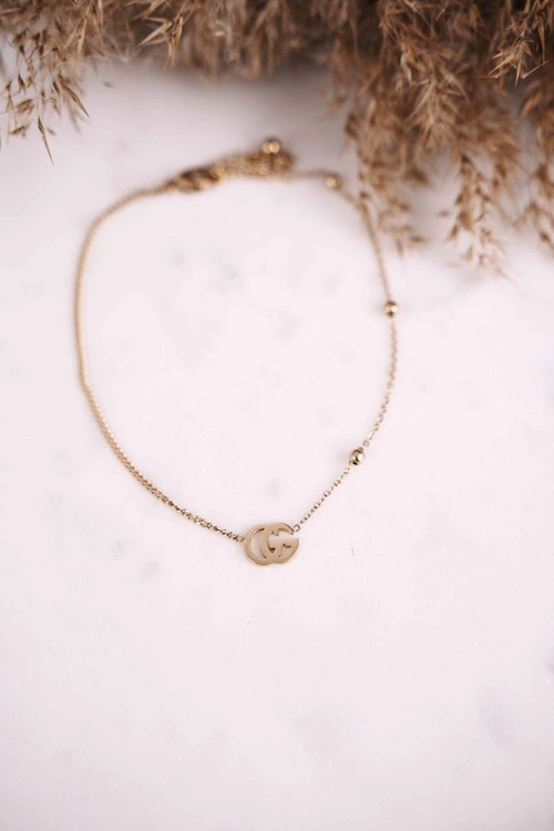 Damska Bransoletka Łańcuszek Na Nogę Złota Celine