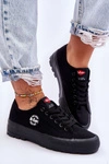Niskie Damskie Trampki Na Platformie Lee Cooper LCW-23-44-1652L Czarne