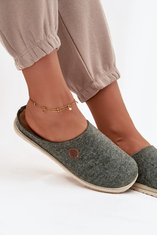 Obuwie Domowe Kapcie Damskie Inblu CS000047 Zielone