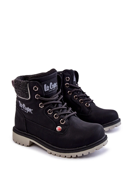 Dziecięce Botki Trapery Lee Cooper LCJ-22-01-1491 Czarne