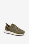 Sneakersy Męskie Na Platformie Big Star RR174360 Hi-Poly System Khaki
