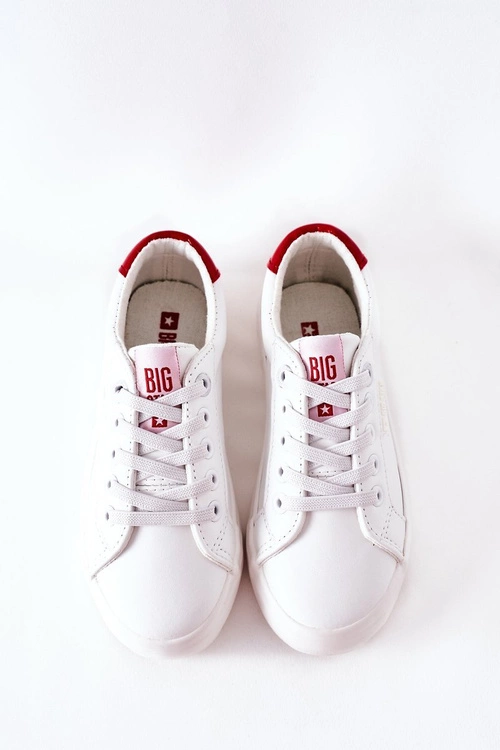 Dziecięce Skórzane Tenisówki BIG STAR DD374134 Białe