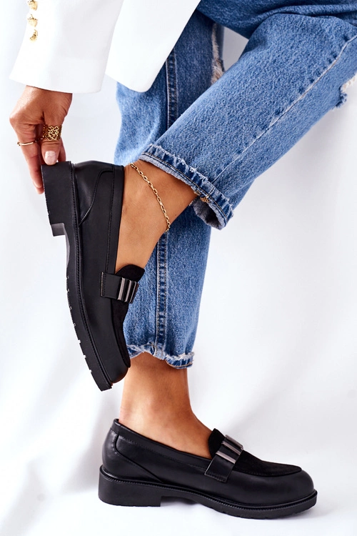 Damskie Półbuty Czarne Montius