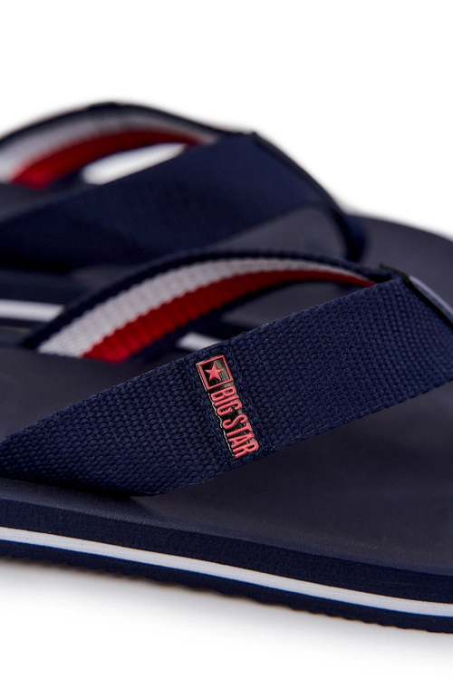 Męskie Klapki Japonki Big Star JJ174518 Granatowe