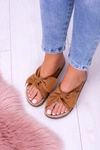 Damskie Klapki Z Kokardami Na Korku Camel Sunshine