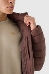 Kurtka Puchowa Męska Z Syntetycznym Wypełnieniem 4F 4FWAW24TDJAM483-80S Brązowa