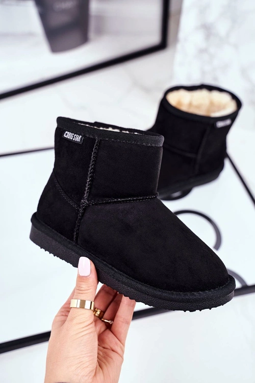 Dziecięce Botki Big Star Śniegowce Czarne GG374081