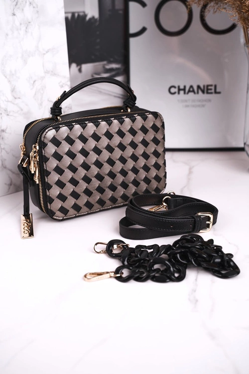 Torebka Damska Listonoszka NOBO NBAG-J2610-CM20 Czarna Złota