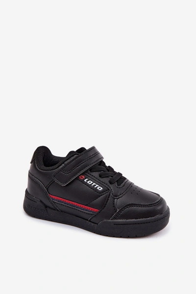 Buty Dziecięce Sneakersy Na Rzep LOTTO NANDU 2600310K Czarne