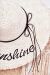 Damski Kapelusz Słomkowy Biały Hello Sunshine