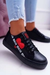 Trampki Damskie Big Star Czarne z Sercem EE274256