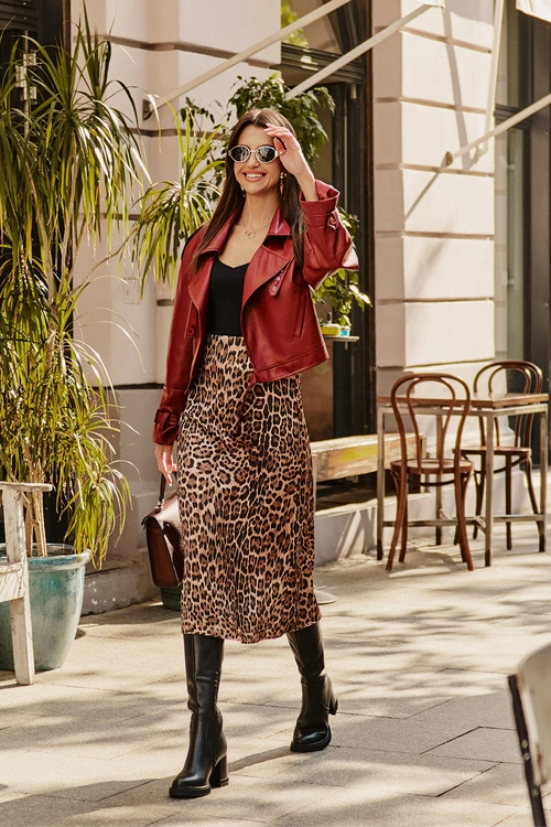 Skórzane Eleganckie Kozaki Do Kolana Na Obcasie Słupku Ocieplane D&A CR42-118 Czarne