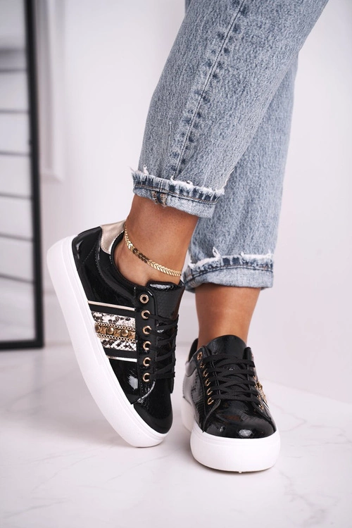 Sportowe Damskie Buty Czarne Rylee