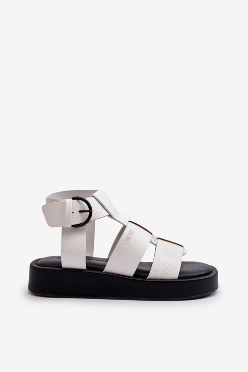 Damskie Sandały Big Star NN274072 Białe