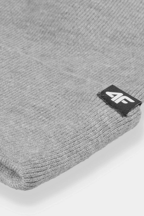 Dwuwarstwowa Czapka 4F Zimowa Męska 4FAW23ACAPM316-25M Szara