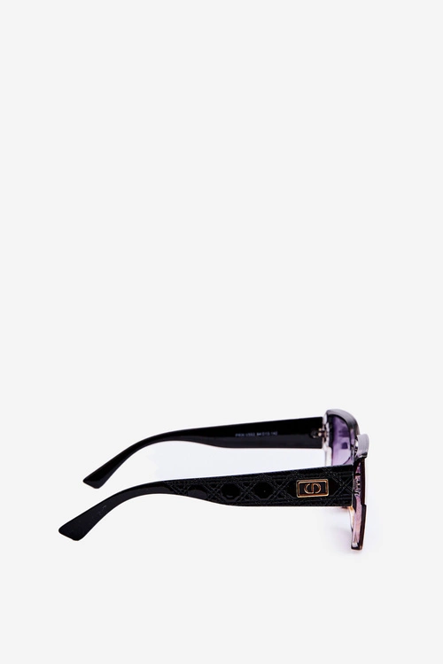 Okulary Przeciwsłoneczne Damskie UV400 Czarno-Brązowe