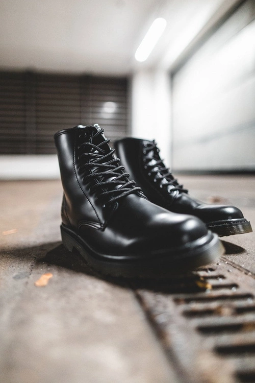 Trapery Męskie Skórzane Big Star Czarne EE174268