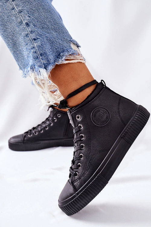 Wysokie Ocieplane Trampki Big Star II274157 Czarne