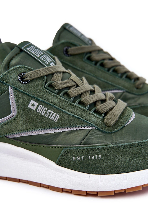 Męskie Sportowe Buty Big Star KK174020 Zielone