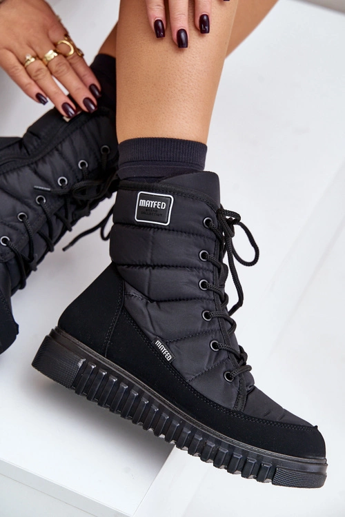 Śniegowce Damskie Progress PROGJ-24-157 Czarne