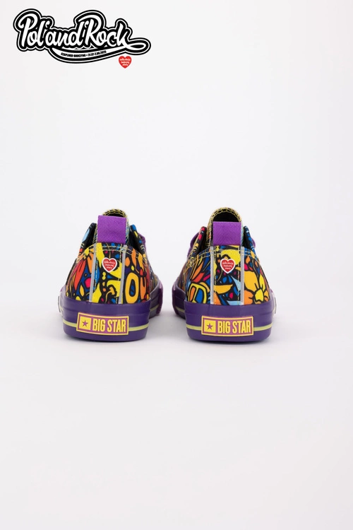 Trampki Pol'and'Rock Festival X Big Star SS274905 Fioletowe
