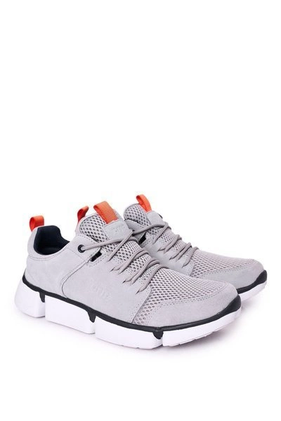 Męskie Sportowe Buty Sneakersy GOE HH1N4028 Szare