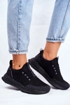 Damskie Sportowe Obuwie Sneakersy Big Star Czarne FF274962