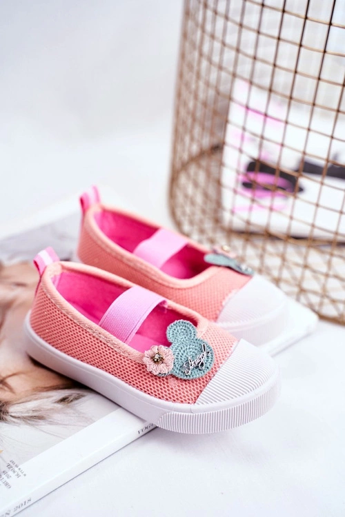 Trampki Dziecięce na Rzepy Łososiowe Estienne