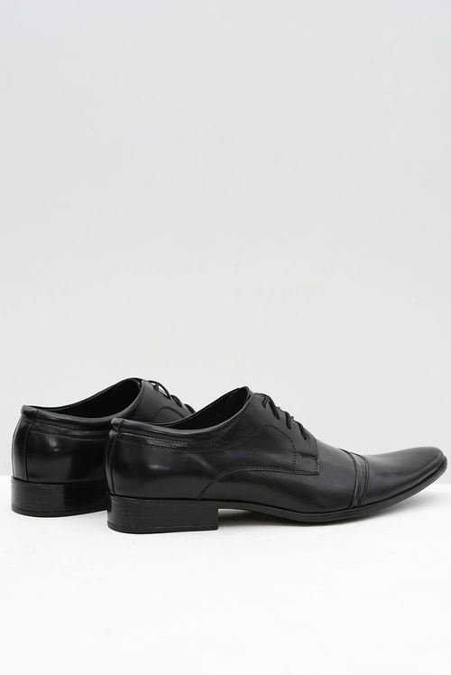 Męskie Czarne Półbuty Wizytowe Willy