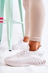Damskie Sportowe Buty Materiałowe Białe Lenney