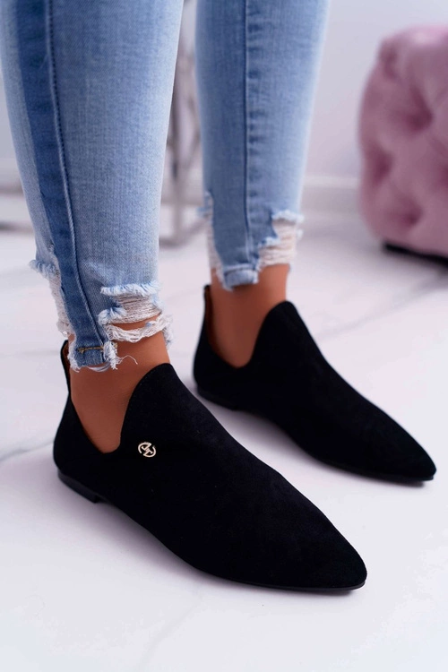 Lu Boo Botki Z Wycięciami Czarne Chelsea