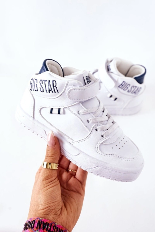 Dziecięce Sportowe Buty BIG STAR II374034 Biało-Granatowe