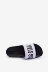 Męskie Klapki Big Star MM174320 Biało-Czarne