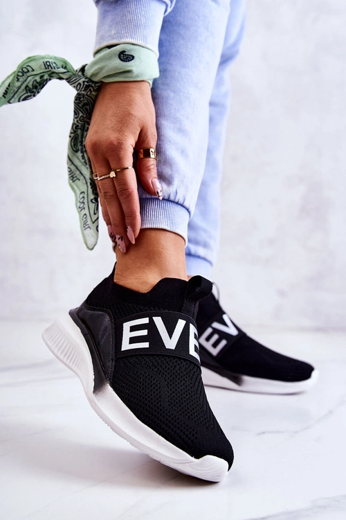 Damskie Buty Sportowe Wsuwane Czarne Lorane