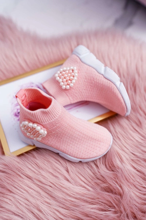 Dziecięce Obuwie Sportowe Wsuwane Różowe Sammy