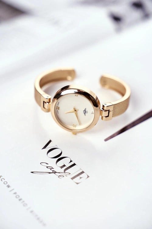 Damski Zegarek Michael John Złoty Maqiato