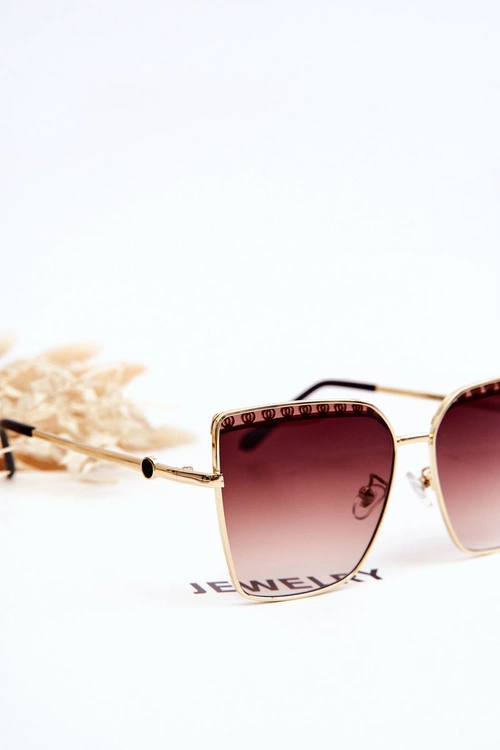 Duże Okulary Przeciwsłoneczne Prius V303 Gradient Brązowe