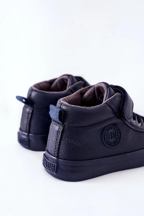 Dziecięce Wysokie Tenisówki Big Star EE374003 Granatowe