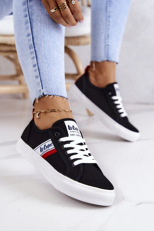 Tenisówki Trampki Lee Cooper LCW-22-31-0832L Czarne